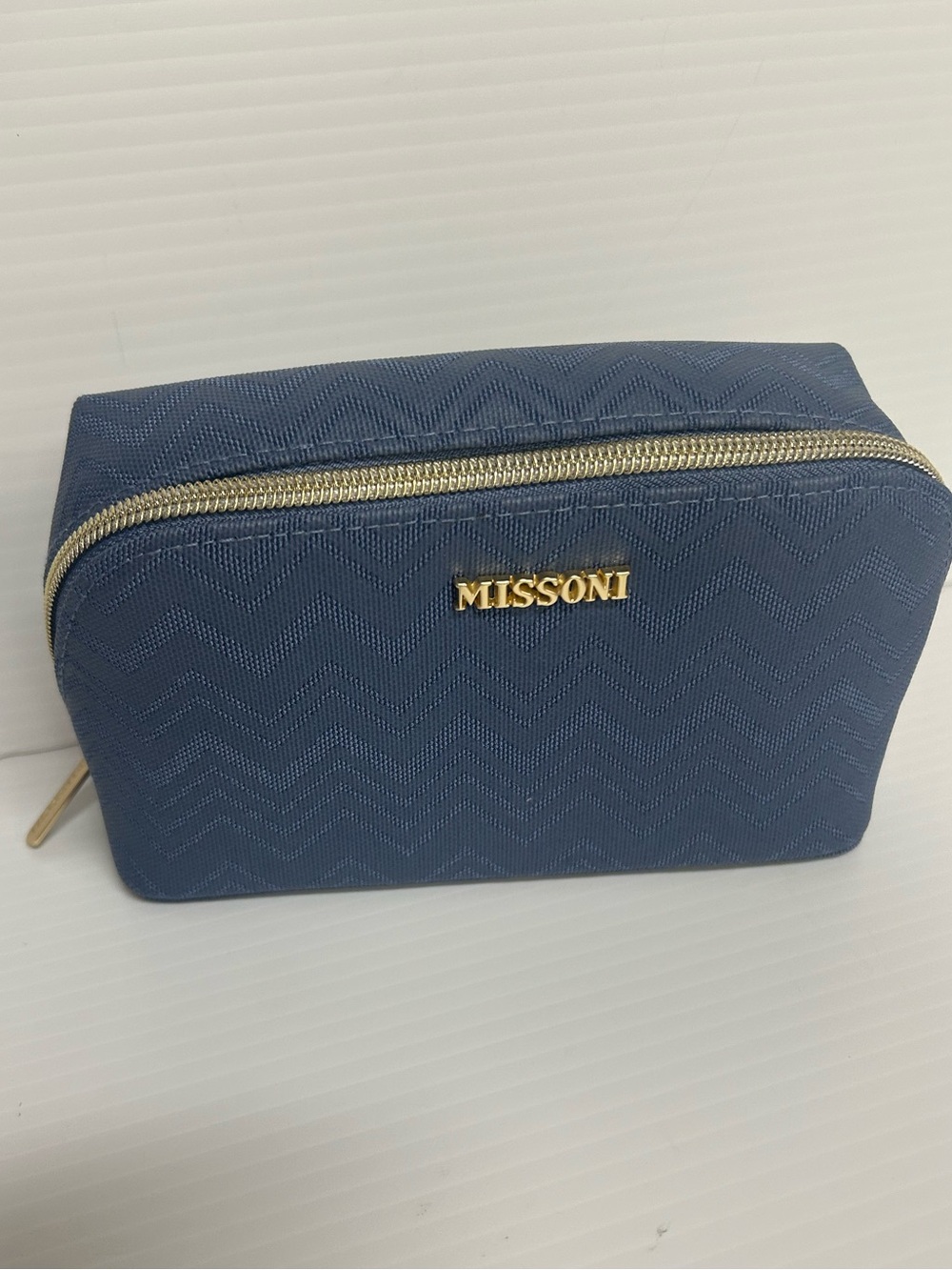 Missoni x Delta One Blue ZIG ZAG Amenity Travel Bag Only